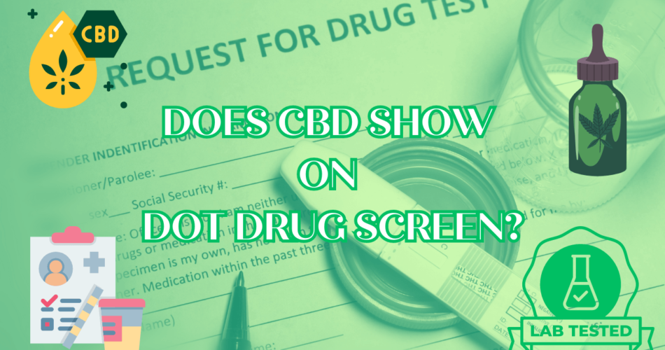does cbd show on dot drug screen?