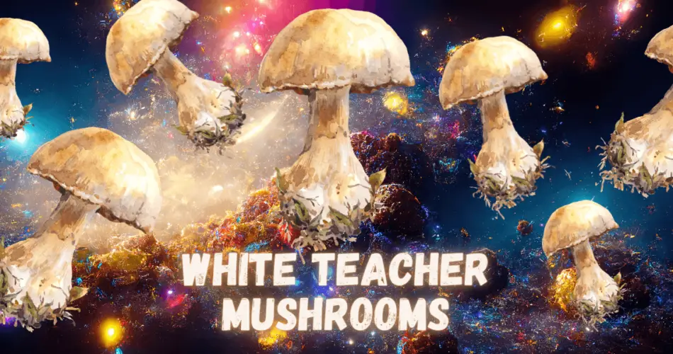 white teacher mushrooms